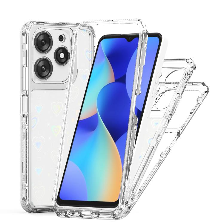For Tecno Spark 10 Pro Transparent Acrylic Laser Paper Phone Case