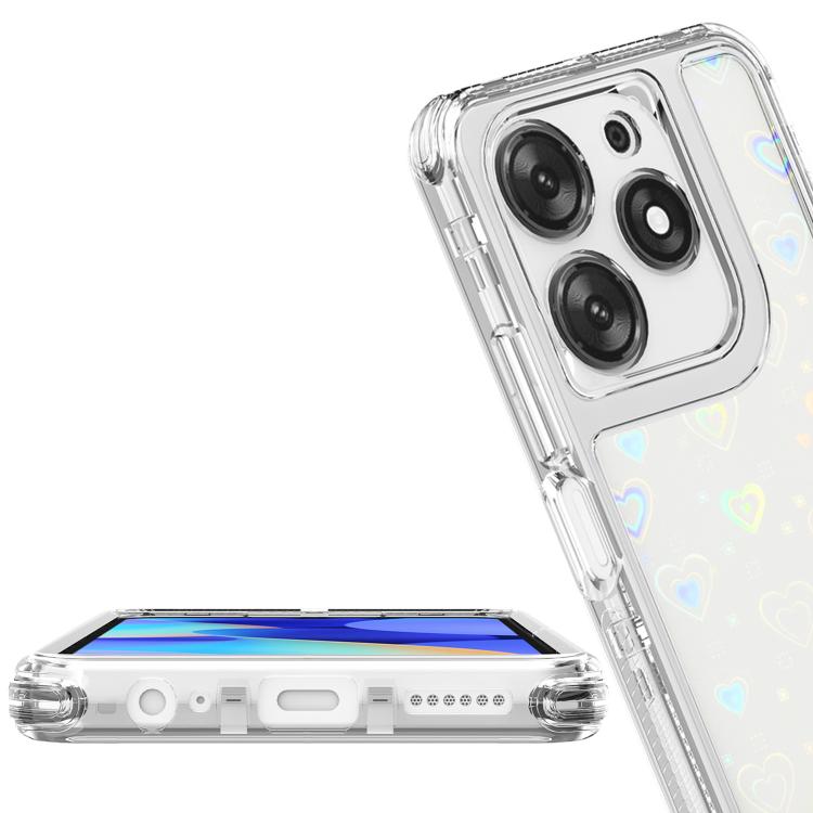 For Tecno Spark 10 Pro Transparent Acrylic Laser Paper Phone Case