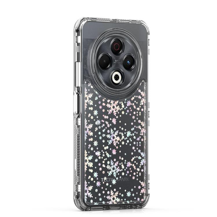 For Tecno Spark 30 4G Transparent Acrylic Laser Paper Phone Case