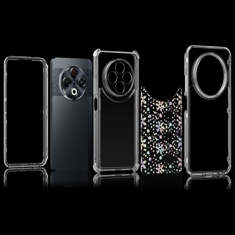 For Tecno Spark 30 4G Transparent Acrylic Laser Paper Phone Case