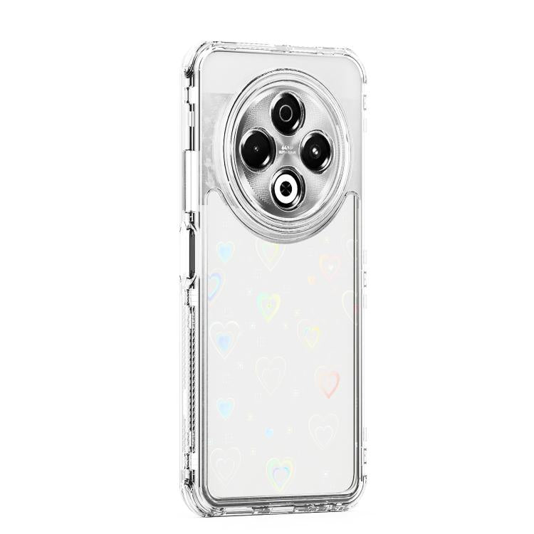 For Tecno Spark 30 4G Transparent Acrylic Laser Paper Phone Case