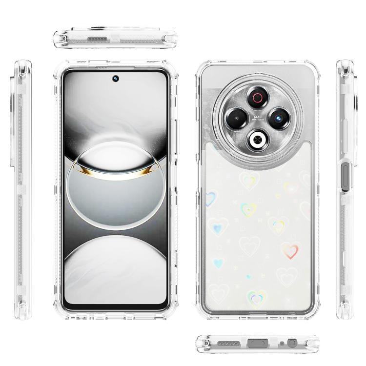 For Tecno Spark 30 4G Transparent Acrylic Laser Paper Phone Case