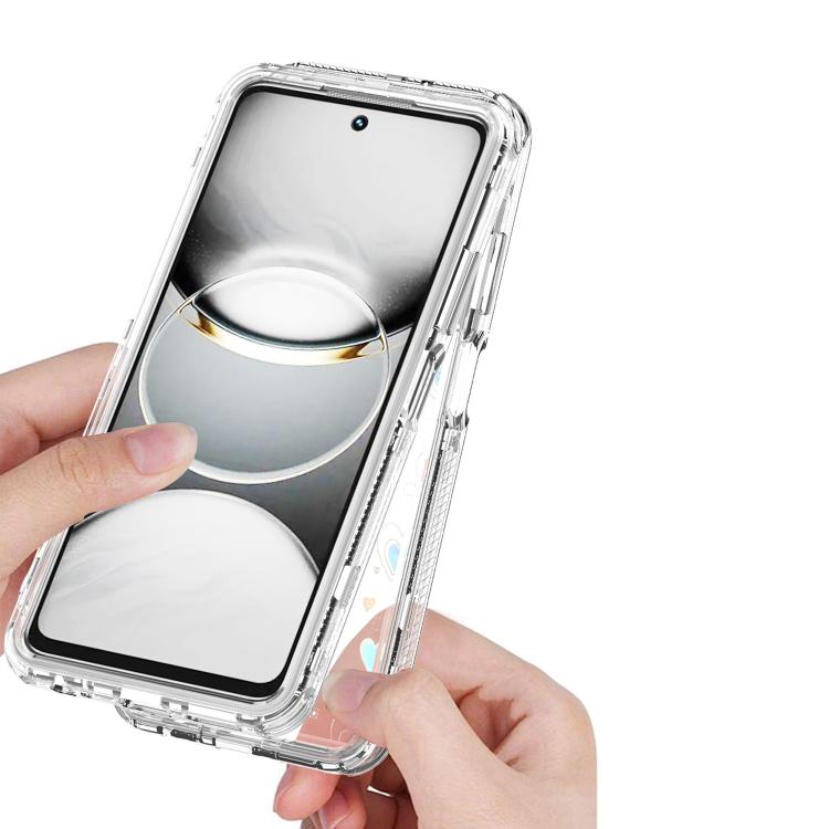 For Tecno Spark 30 4G Transparent Acrylic Laser Paper Phone Case
