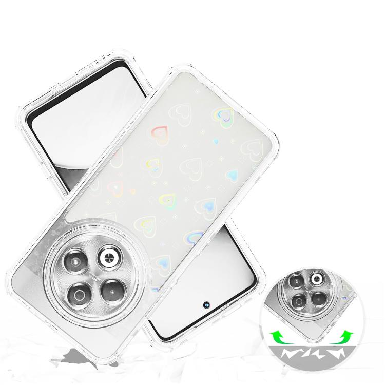 For Tecno Spark 30 4G Transparent Acrylic Laser Paper Phone Case