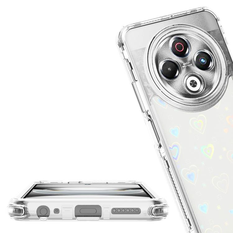 For Tecno Spark 30 4G Transparent Acrylic Laser Paper Phone Case