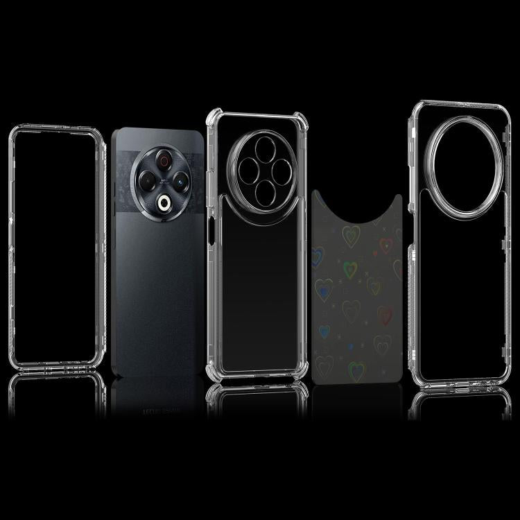 For Tecno Spark 30 4G Transparent Acrylic Laser Paper Phone Case