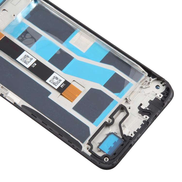 For Realme Note 50 4G RMX3834 OEM LCD Screen Digitizer Full Assembly with Frame