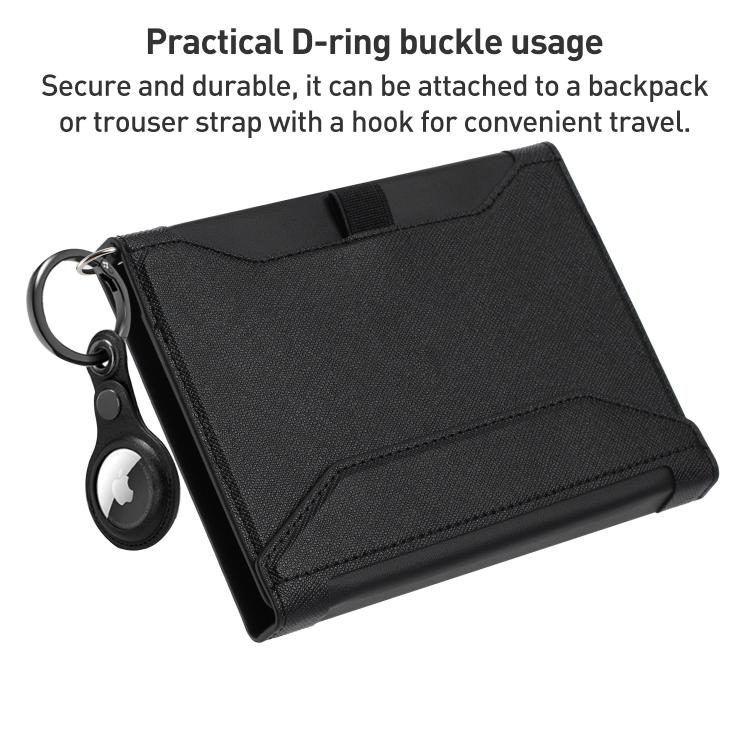 Multifunctional RFID Blocking Passport Book with Long Lanyard