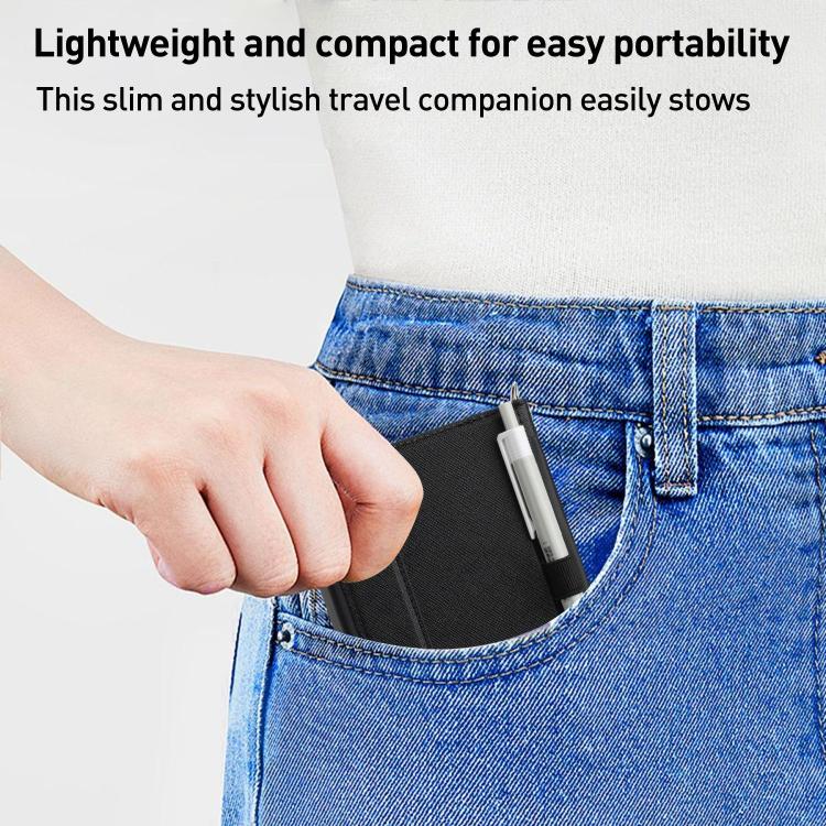 Multifunctional RFID Blocking Passport Book with Long Lanyard