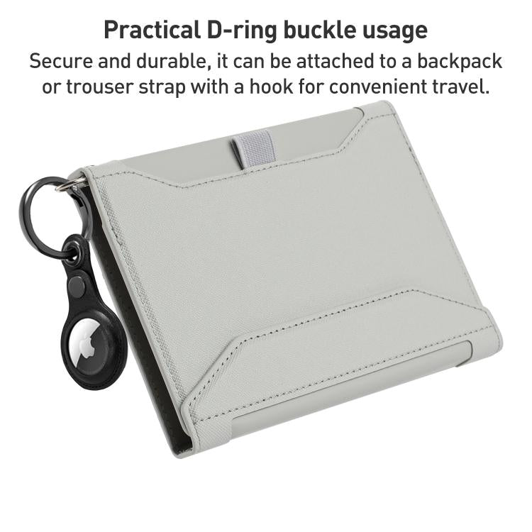 Multifunctional RFID Blocking Passport Book with Long Lanyard