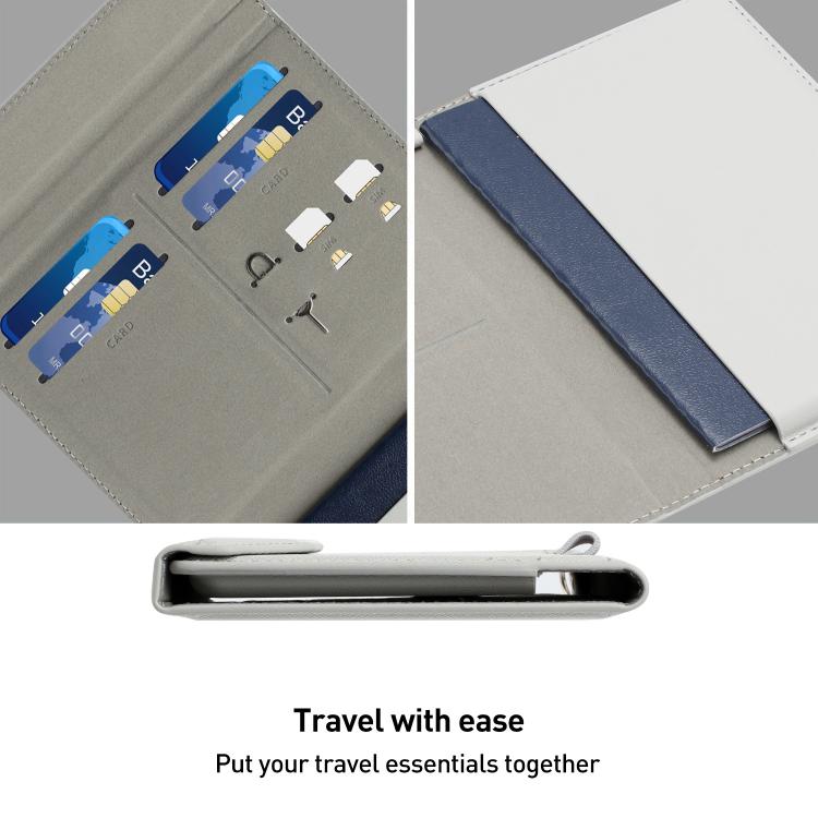 Multifunctional RFID Blocking Passport Book with Long Lanyard