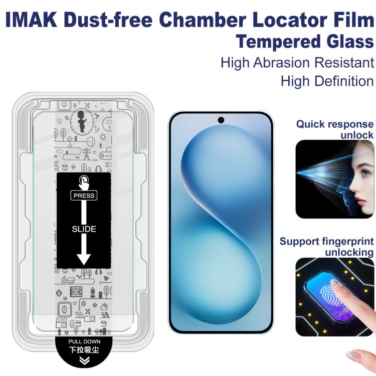 For vivo S30 Pro mini imak Dust-free Chamber Locator H Series Tempered Glass Film