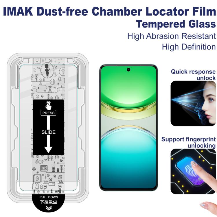 For vivo Y300 imak Dust-free Chamber Locator H Series Tempered Glass Film