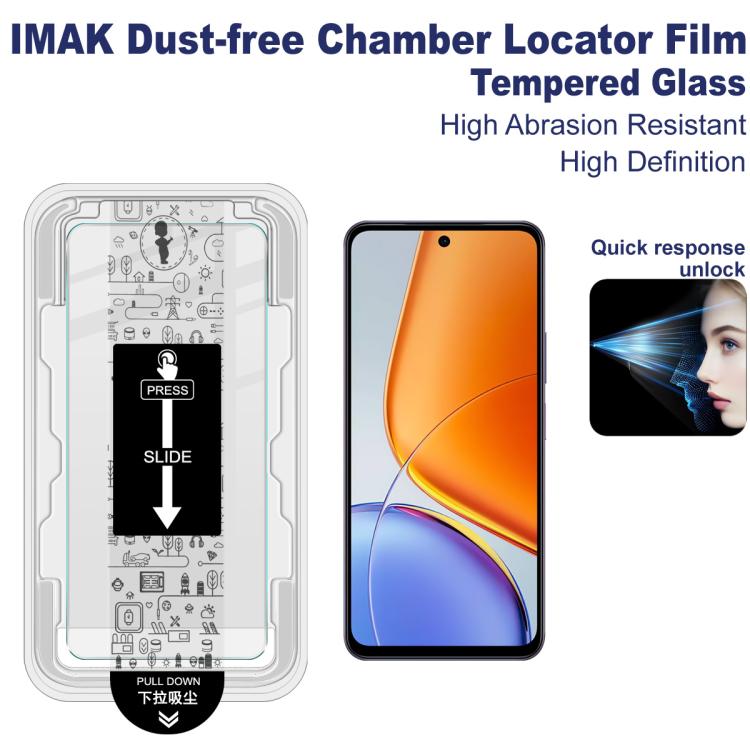 For vivo Y39 5G / Y300i imak Dust-free Chamber Locator H Series Tempered Glass Film