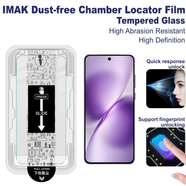 For vivo X200s imak Dust-free Chamber Locator H Series Tempered Glass Film