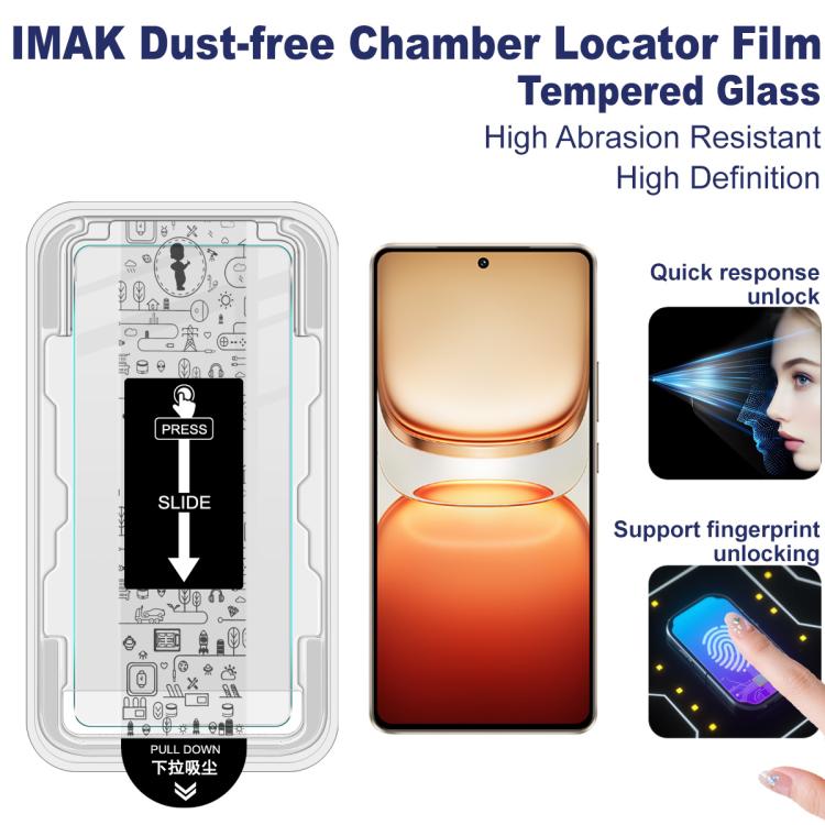 For vivo iQOO Z10 Turbo imak Dust-free Chamber Locator H Series Tempered Glass Film