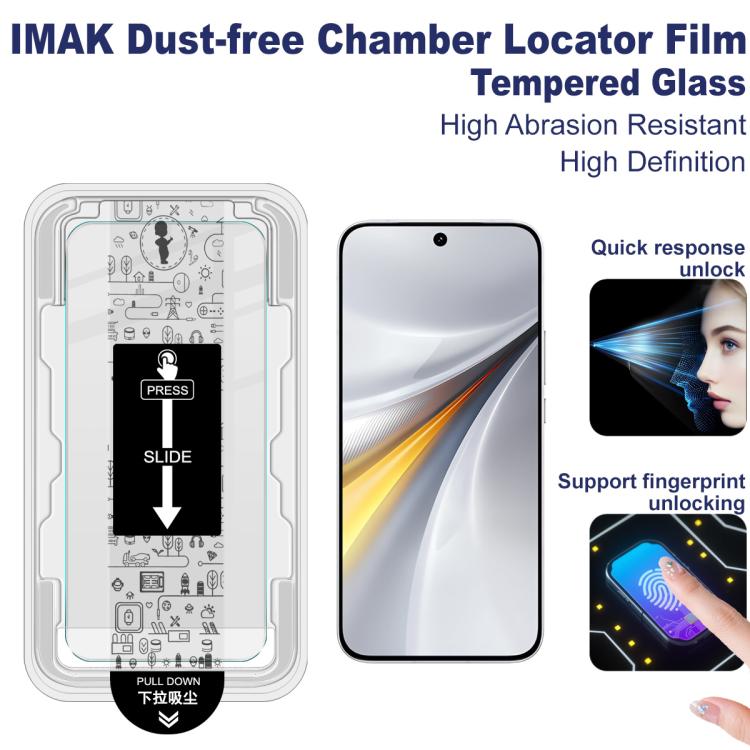For vivo iQOO 15 imak Dust-free Chamber Locator H Series Tempered Glass Film