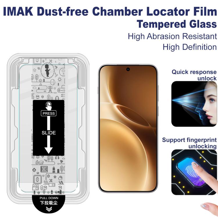 For vivo X300 Pro imak Dust-free Chamber Locator H Series Tempered Glass Film