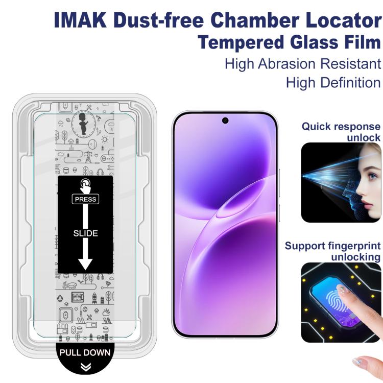 For vivo X300 FE 5G Zeiss/Russian imak Dust-free Chamber Locator H Series Tempered Glass Film