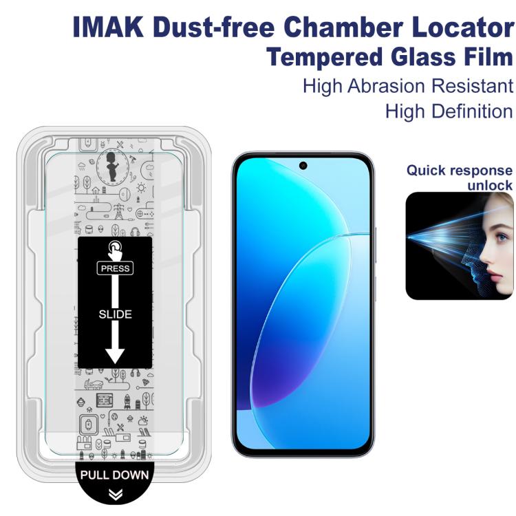 For vivo Y500i 5G imak Dust-free Chamber Locator H Series Tempered Glass Film