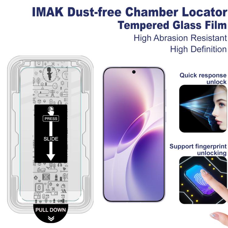 For vivo X300s imak Dust-free Chamber Locator H Series Tempered Glass Film