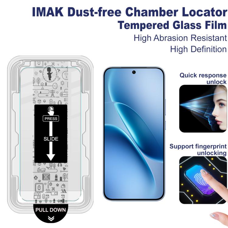 For vivo iQOO Z11 5G imak Dust-free Chamber Locator H Series Tempered Glass Film