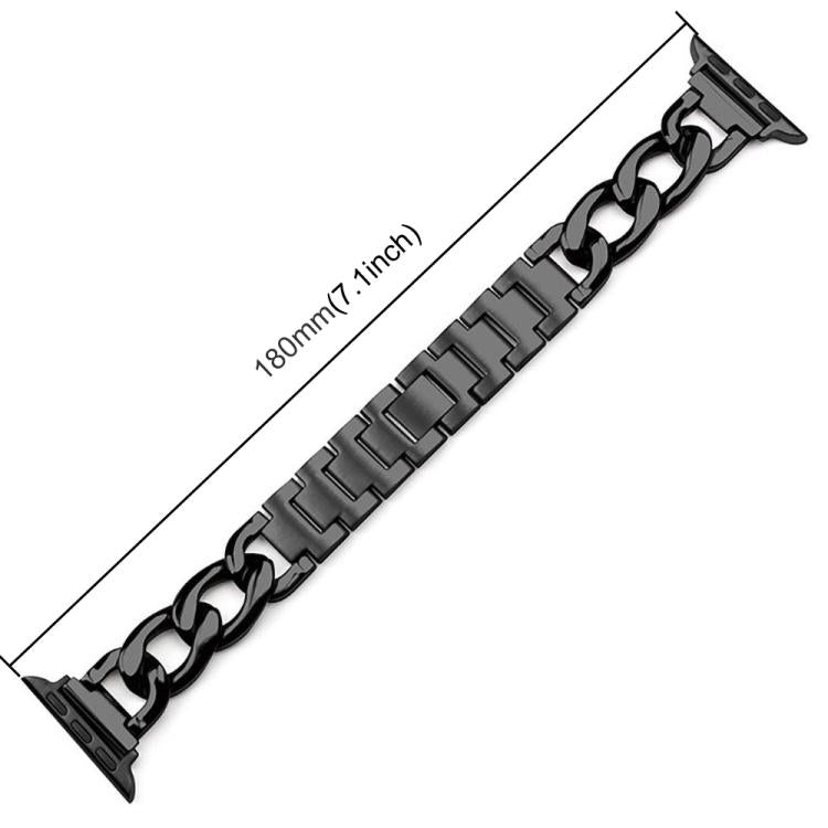 For Apple Watch 42 / 44 / 45 / 46 / 49mm xDfind Double Circle Metal Watch Band