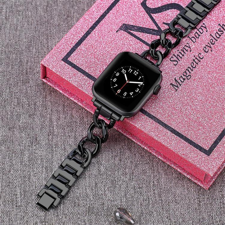 For Apple Watch 42 / 44 / 45 / 46 / 49mm xDfind Double Circle Metal Watch Band