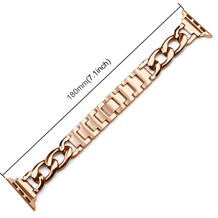 For Apple Watch 42 / 44 / 45 / 46 / 49mm xDfind Double Circle Metal Watch Band