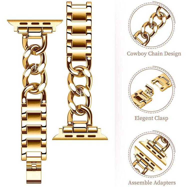 For Apple Watch 38 / 40 / 41 / S10 42mm xDfind Double Circle Metal Watch Band