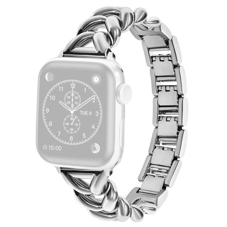 For Apple Watch 42 / 44 / 45 / 46 / 49mm xDfind V-shaped Metal Watch Band