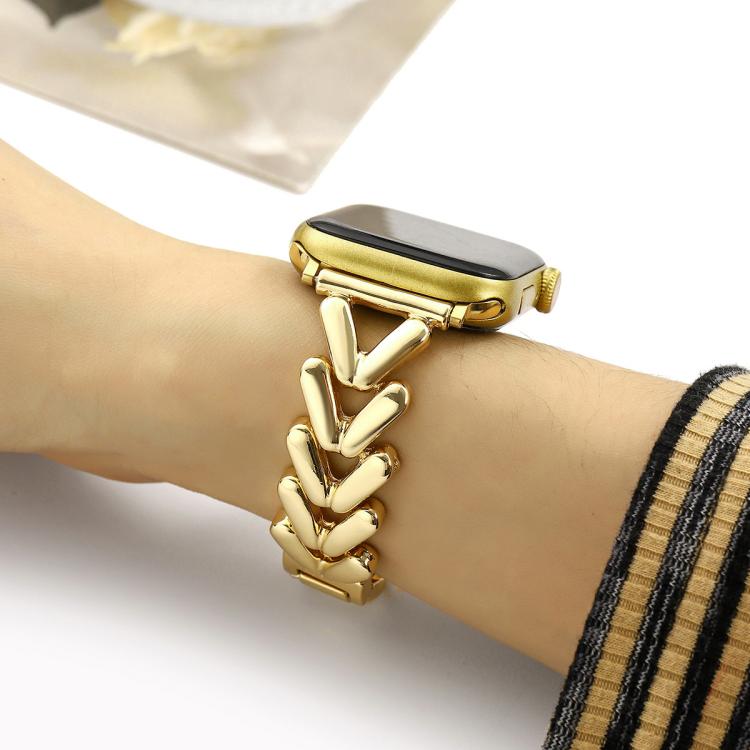 For Apple Watch 38 / 40 / 41 / S10 42mm xDfind V-shaped Metal Watch Band