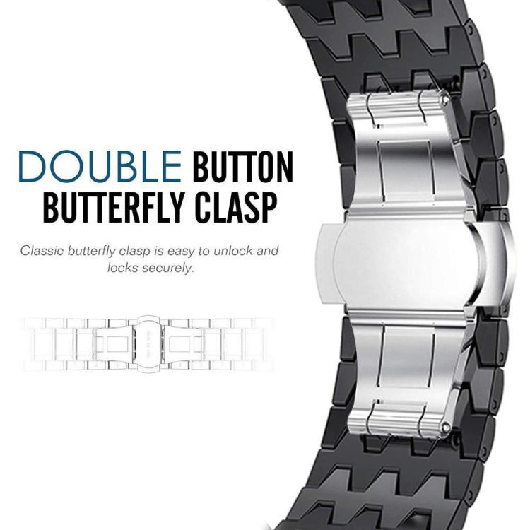 For Apple Watch 42 / 44 / 45 / 46 / 49mm xDfind Dragon Texture Metal Watch Band
