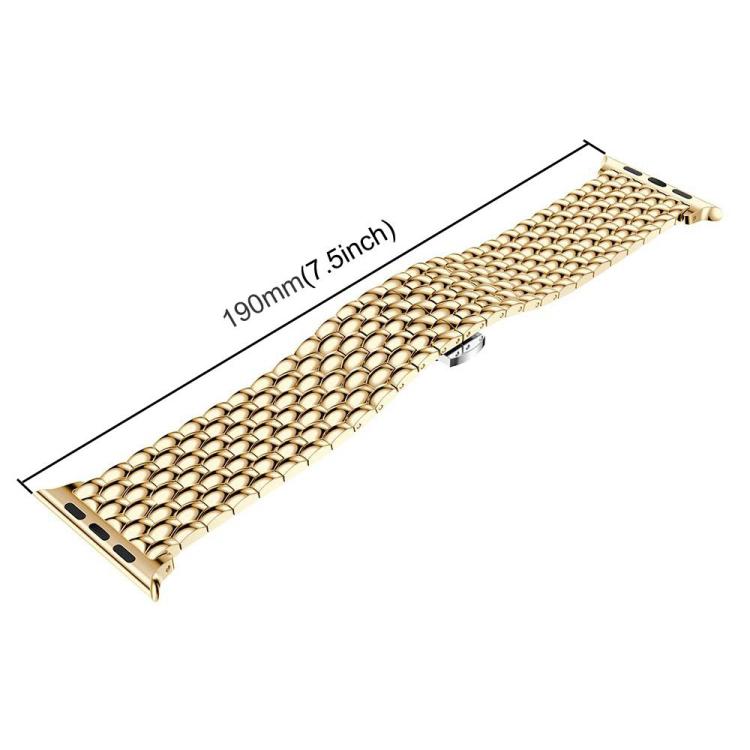 For Apple Watch 42 / 44 / 45 / 46 / 49mm xDfind Dragon Texture Metal Watch Band