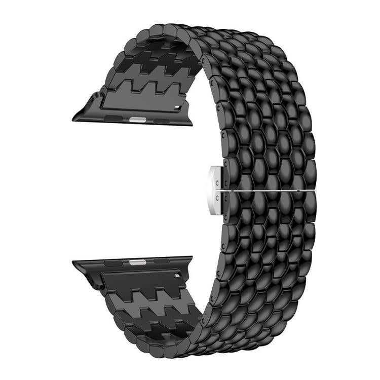 For Apple Watch 38 / 40 / 41 / S10 42mm xDfind Dragon Texture Metal Watch Band