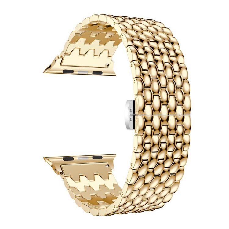 For Apple Watch 38 / 40 / 41 / S10 42mm xDfind Dragon Texture Metal Watch Band