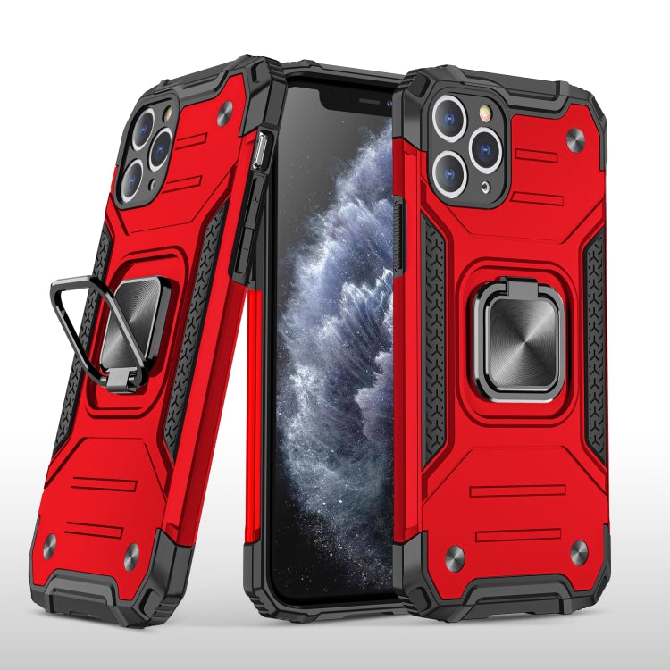 For iPhone 11 Magnetic Armor Shockproof TPU + PC Case with Metal Ring Holder