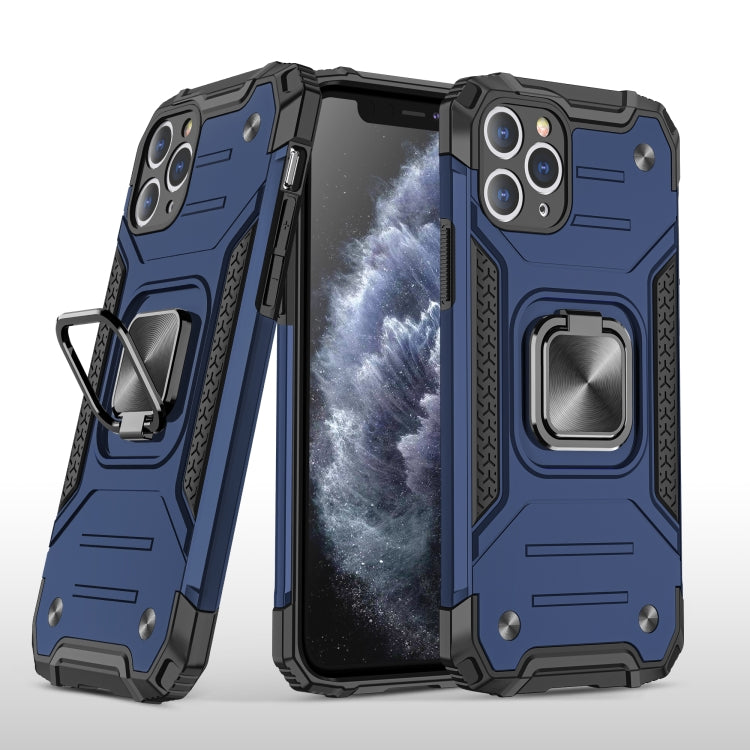 For iPhone 11 Pro Magnetic Armor Shockproof TPU + PC Case with Metal Ring Holder