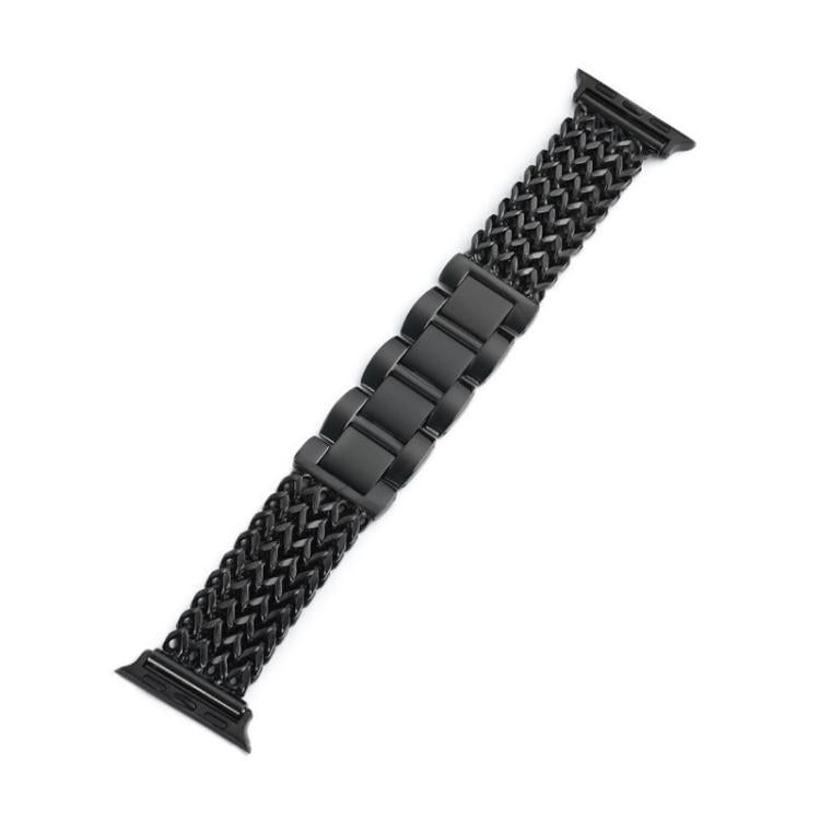 For Apple Watch 38 / 40 / 41 / S10 42mm xDfind Herringbone Braided Stainless Steel Watch Band