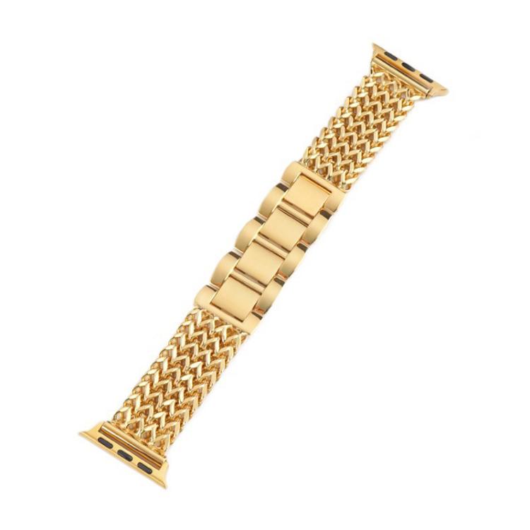 For Apple Watch 38 / 40 / 41 / S10 42mm xDfind Herringbone Braided Stainless Steel Watch Band