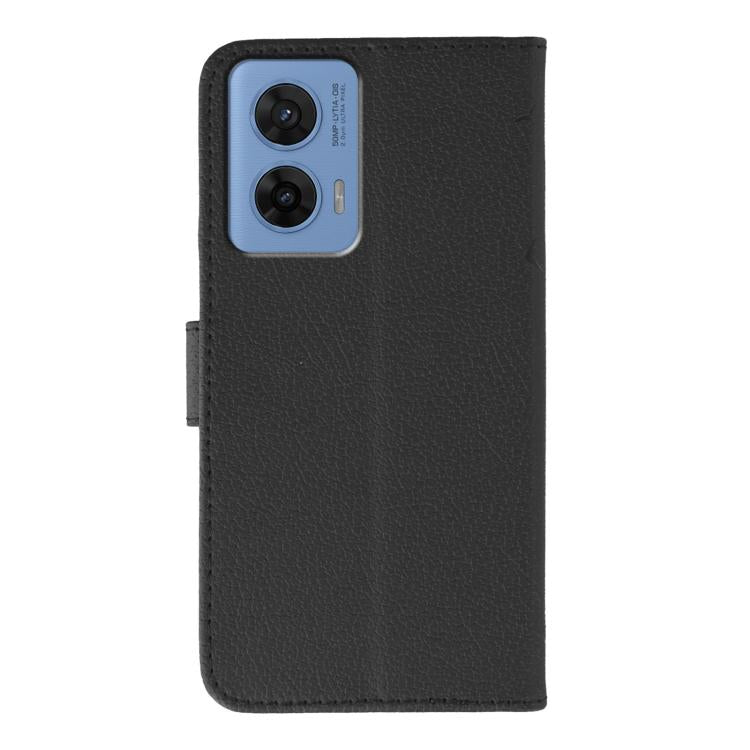 For Motorola G96 5G Feather Pattern Litchi Texture Leather Phone Case