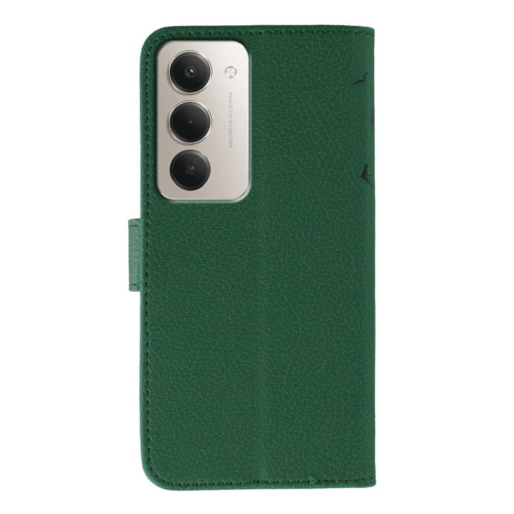 For Redmi 15 5G Global / 15 4G SEA Feather Pattern Litchi Texture Leather Phone Case