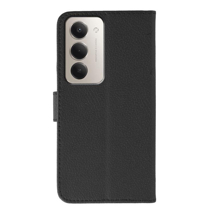 For Redmi 15 5G Global / 15 4G SEA Feather Pattern Litchi Texture Leather Phone Case