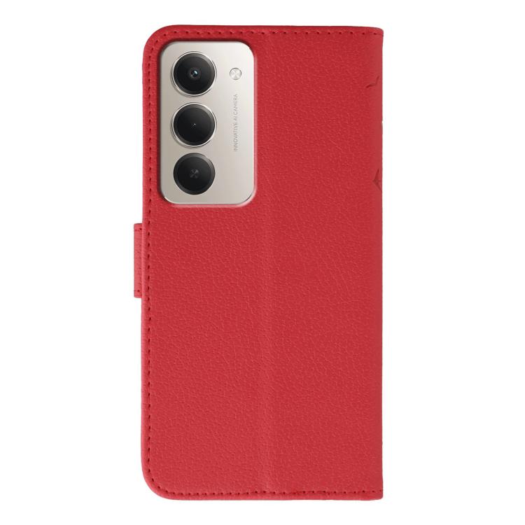 For Redmi 15 5G / 4G EU 171mm Feather Pattern Litchi Texture Leather Phone Case