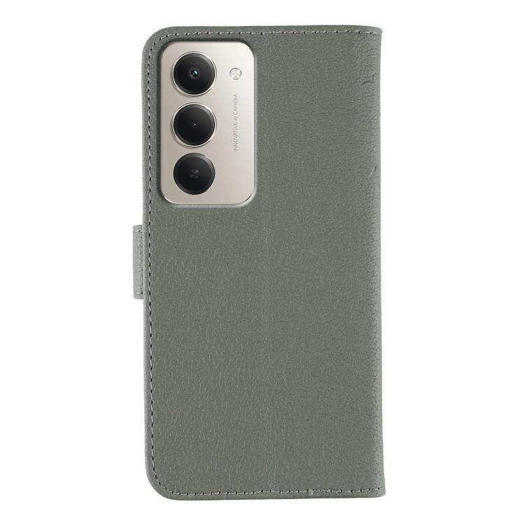 For Redmi 15 5G / 4G EU 171mm Feather Pattern Litchi Texture Leather Phone Case
