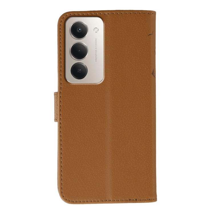 For Redmi 15 5G / 4G EU 171mm Feather Pattern Litchi Texture Leather Phone Case