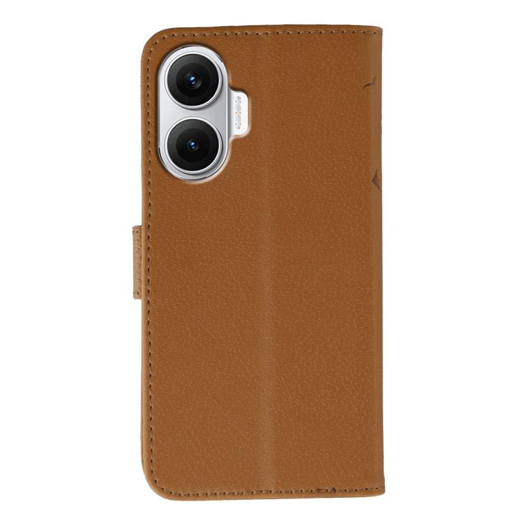For Redmi Turbo 4 Pro 5G / Poco F7 Feather Pattern Litchi Texture Leather Phone Case