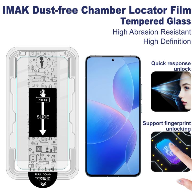 For Redmi K70 Pro / K70 imak Dust-free Chamber Locator H Series Tempered Glass Film