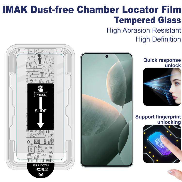 For Redmi K70E / POCO X6 Pro imak Dust-free Chamber Locator H Series Tempered Glass Film