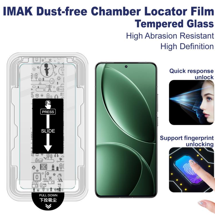 For Redmi K80 / POCO F7 Pro imak Dust-free Chamber Locator H Series Tempered Glass Film